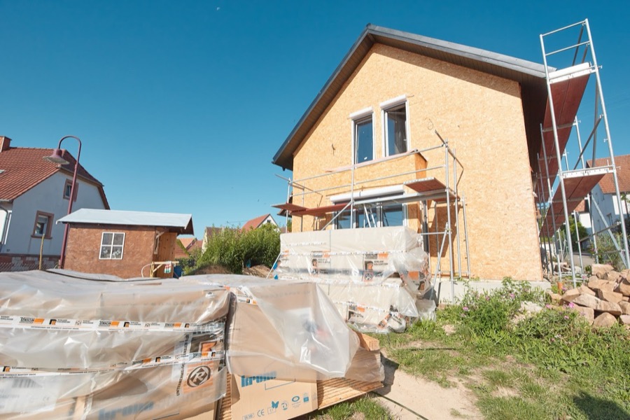 Stahlleichtbau-Haus von SWD Haus – Baustellenfoto 7