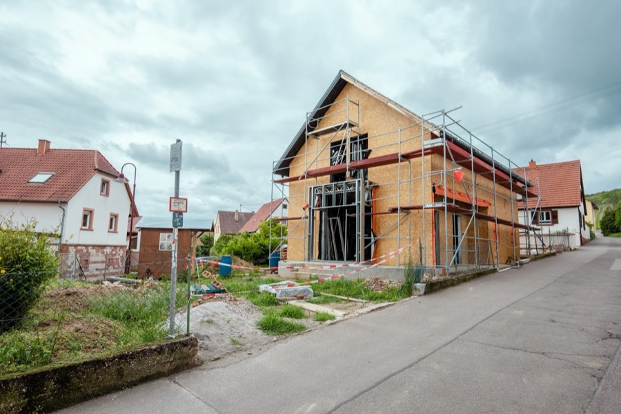 Stahlleichtbau-Haus von SWD Haus – Baustellenfoto 8